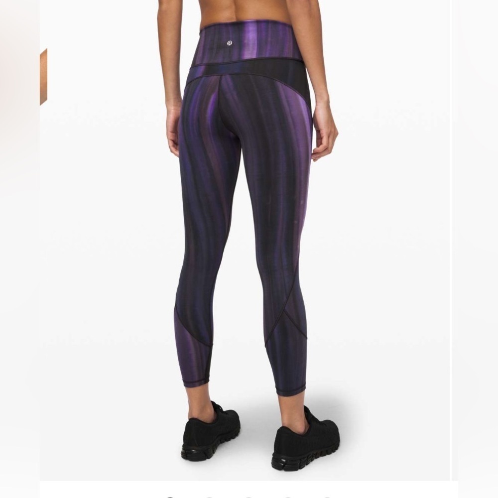 Lululemon In Movement Tight 25" Legging Spray Dye Everlux Purple Intergalactic 4